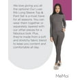 thumbnail image 7 of MeMoi Women's Luxe Ribbed Long Sleeve Top and Pants Set - Womens - Female (M, Dark Gray), 7 of 7