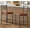 Retro Brown, variant on TEQIN Upholstered Counter Height Bar Stools,Kitchen Island Stools with Back, Modern Counter Stools Island Bar Chairs with Metal Legs for Kitchen Island Dining Room Bar,2 Pcs/4 Pcs