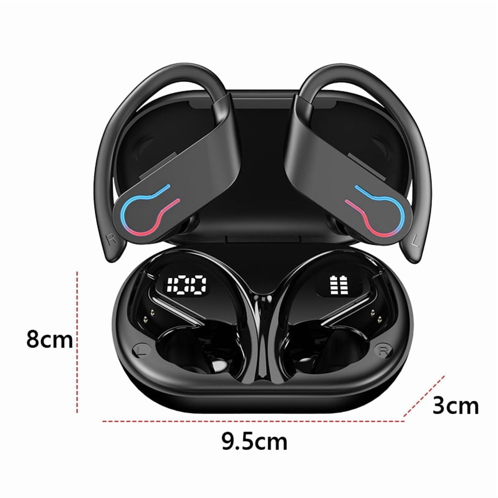 Q63 Bluetooth 5.3 Earphones Sports Headset Wireless in-Ear 200H Standby Time IPX7 Waterproof HiFi Stereo Gaming Earbuds