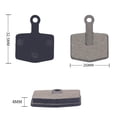thumbnail image 2 of Mosiee 2Pcs Brake Pads Bulletproof Fiber & Resin Semi-Metal Brake Pads Bicycle Resin Pads For Filel Mountain Bike Accessories, 2 of 8