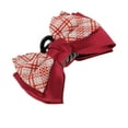 thumbnail image 4 of Unique Bargains 1 Pc Claw Clip Fashion Plaid Bow Hair Clip Red White, 4 of 5