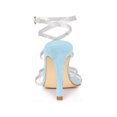 thumbnail image 2 of BLISSFUL STEP Women's Rhiness Strappy Stiletto Heels Sandals Sky Blue 8.5, 2 of 8
