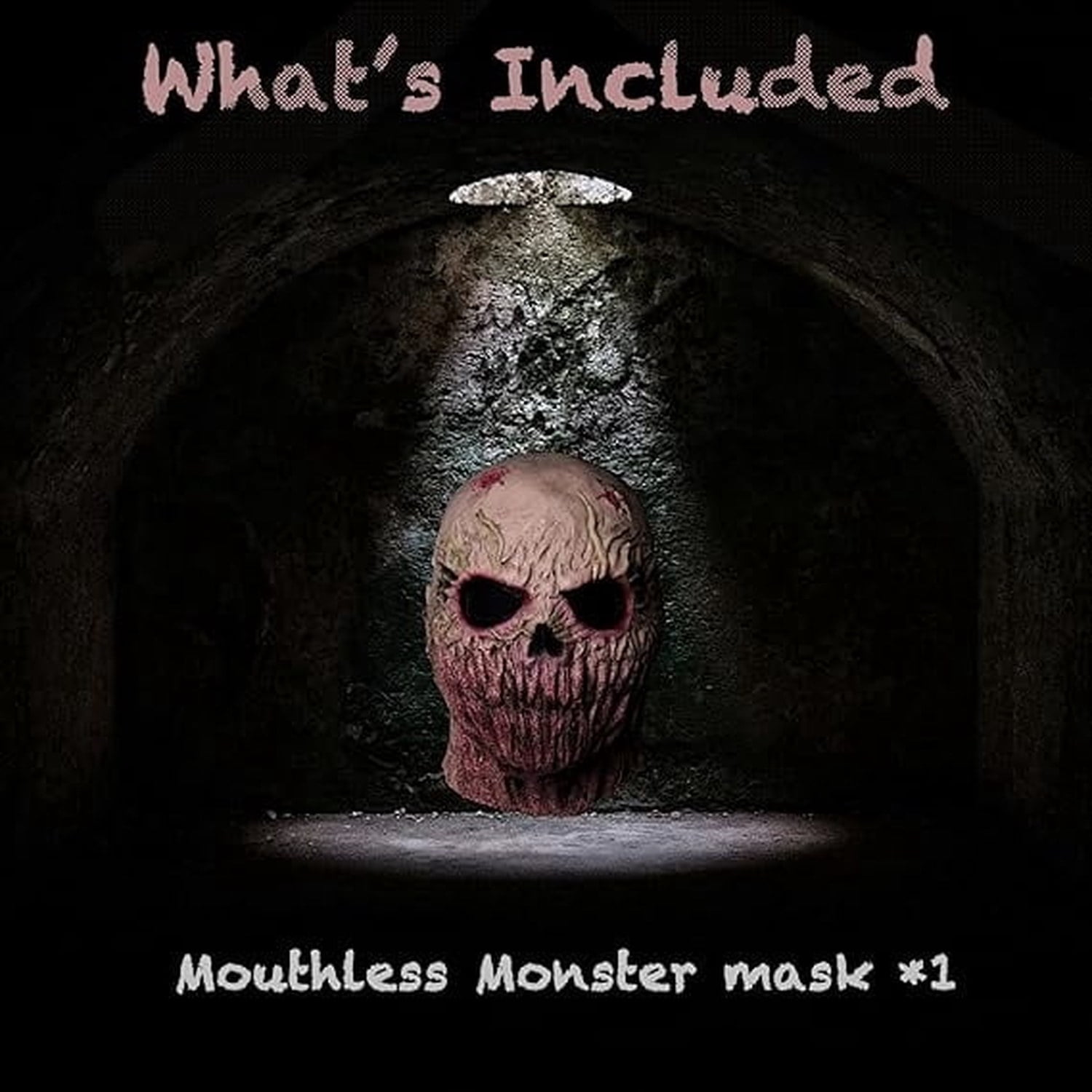 Mouthless Melted Face Monster Latex Mask for Halloween Cosplay Parties