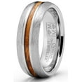 thumbnail image 2 of Metal Masters Mens Tungsten Wedding Band Whiskey Barrel Wood Engagement Ring 7mm Comfort-Fit, 2 of 5