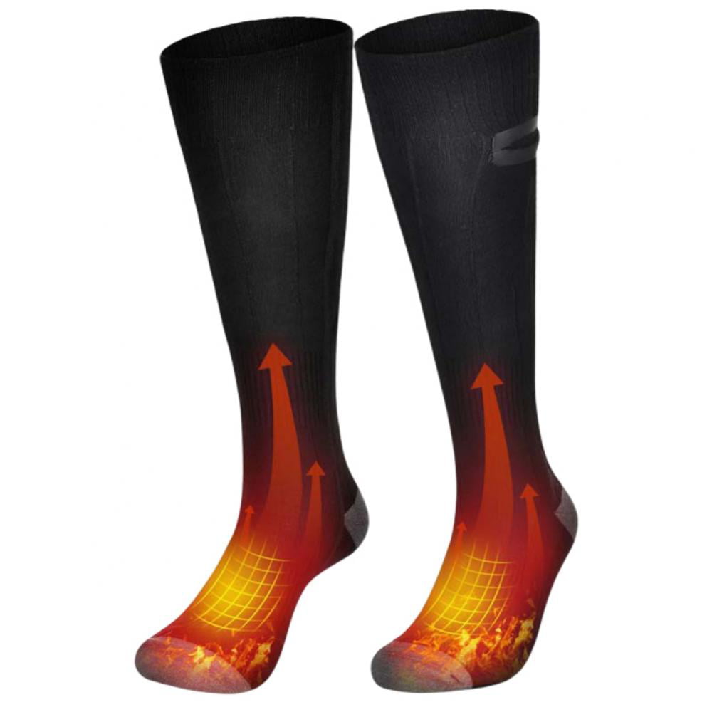 Details about   Heated Socks USB Rechargeable Men Women Long Socks Winter Socks Kit for Camping 