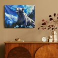 thumbnail image 4 of Chilfamy Bear Mountain Scene Canvas Wall Decor for Bathroom Art Modern Canvas Prints Ready To Hang Room Home Decor 16x12in, 4 of 6