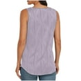 thumbnail image 4 of Xunlbb Tops for Women Under $5 Womens Summer Round Neck Tank Casual Textured Basic Sleeveless Shirts Sleeveless Tops for Women Under $5 S-2XL, 4 of 9