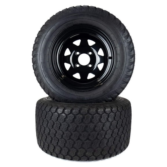 (2) Super Turf Tire Assemblies 22x12.00-12 Fits Gravely Ariens 52" 60" 07101523