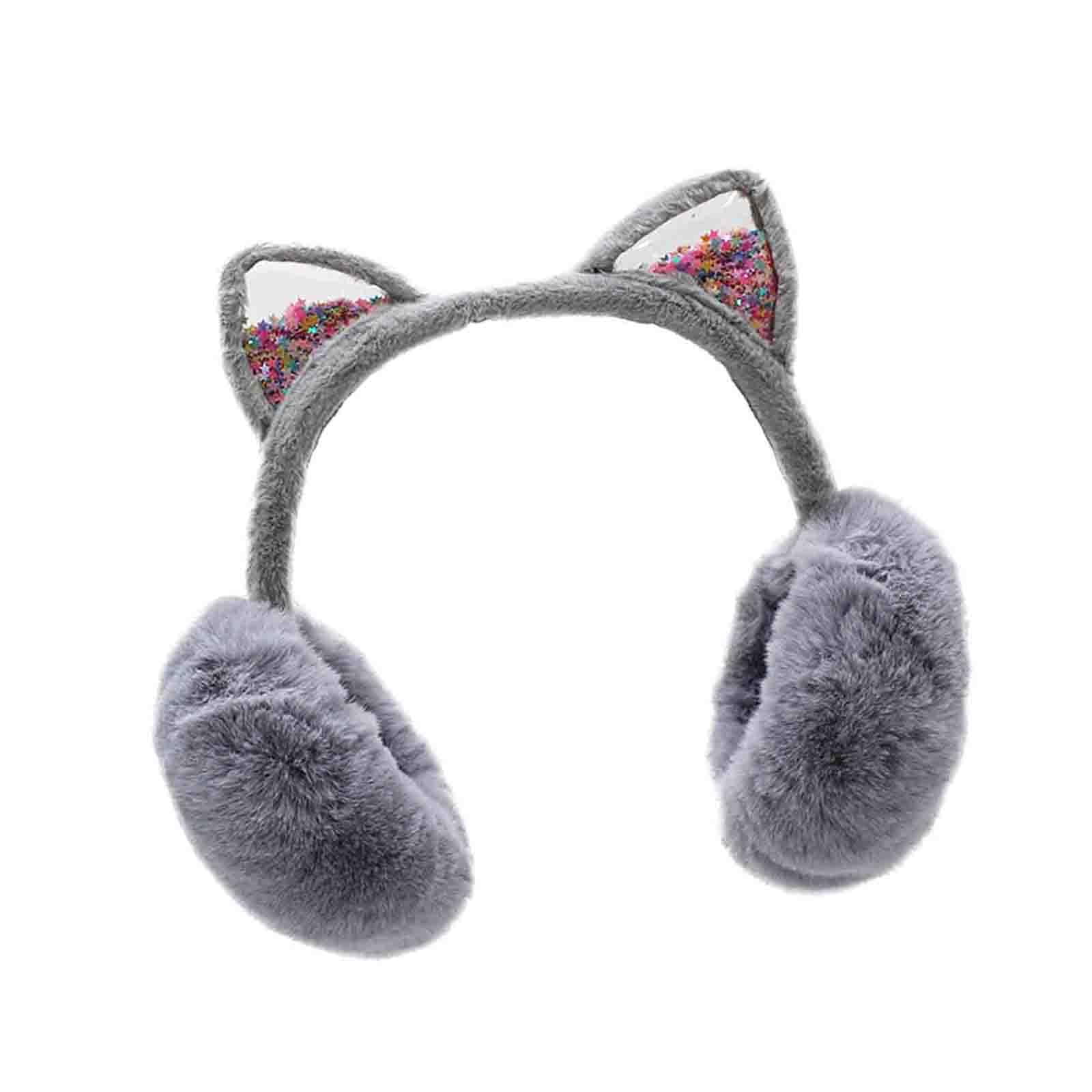 Tachiuwa Kids Winter Earmuffs Ear Warmers Cat Ear Muffs for