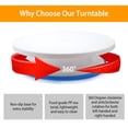 thumbnail image 2 of NewHome 11in Rotating Cake Turntable Cake Decorating Kit Display Stand Baking Tools Accessories Supplies for Cookies Cupcake, White, 2 of 9