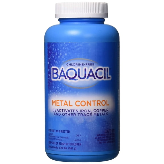 BAQUACIL 84327 Metal Control Chlorine-Free Swimming Pool Maintenance, 1.25 pounds