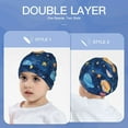 thumbnail image 6 of Honeii Planets And Stars1 Print Kids Knit Beanie Watch Hat ,Knit Cap for Boys and Girls, 6 of 7