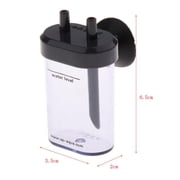 Dualoai Clear Plastic CO2 Diffuser Bubble Counter with Suker for Aquarium Planted Tanks