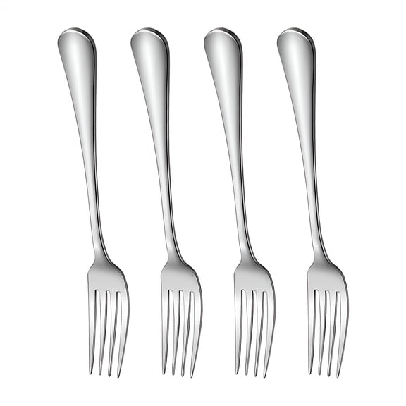 ACDANC Stainless Steel Salad Forks Set of 4, Mirror Polished Silverware Flatware with Ergonomic Handle for Home, Restaurant, Office