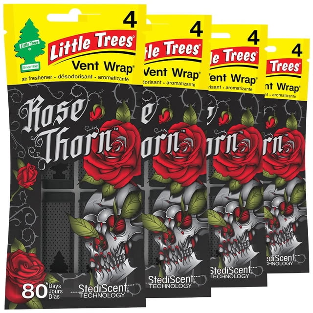 Little Trees Rose Thorn Car Vent Wrap Air Désodorisant 16 Pack