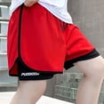 thumbnail image 2 of oqasdz Boys' Shorts Children Mesh Liner Quick Drying Sports Gym Shorts for Kids Girls Breathable Running Fitness Summer Outdoor, 2 of 6