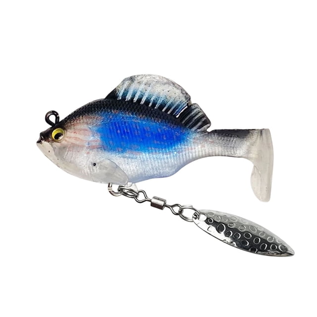 Outdor Tail Swimbaits Rigged Soft With & 3D Eyes Weedless Hidden Hook For Trout Freshwater Saltwater Gear