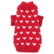 thumbnail image 1 of KAKOWELY Suéter de punto para perros pequeños, ropa para perros pequeños, suéter con estampado de corazones para cachorros, suéter de punto para perros pequeños (talla XS), 1 of 5