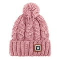 thumbnail image 4 of Prolriy Beanie for Women Outdoor Woolen Kat Ear All- Knitted Plush Warm Cute Hat Cycling Baseball Caps Wool Beanie Winter Hats for Women Pink, 4 of 7
