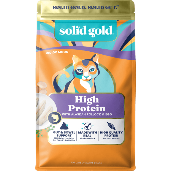 Solid Gold Indigo Moon High Protein Dry Cat Food, Pollock 3lb
