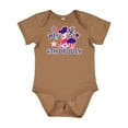 thumbnail image 1 of Inktastic My 1st 4th of July with Stars and Cupcake Infant Short Sleeve Bodysuit Unisex Vintage Brown 12 Months, 1 of 4