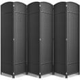 thumbnail image 1 of Sorbus 6 Panel Room Divider Tall Privacy Partition Screen Extra Wide Double Hinged Mesh Hand-Woven Folding Wall Divider - 6ft, 1 of 7
