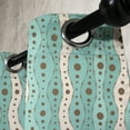 thumbnail image 4 of Ambesonne Turquoise Grommet Curtain, Traditional Polka Dot, 50" x 63", Turquoise Brown Cream, 4 of 6