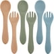 thumbnail image 1 of Set de alimentación para bebés Nuenen, tenedores y cucharas de silicona, 6 piezas, 1 of 7