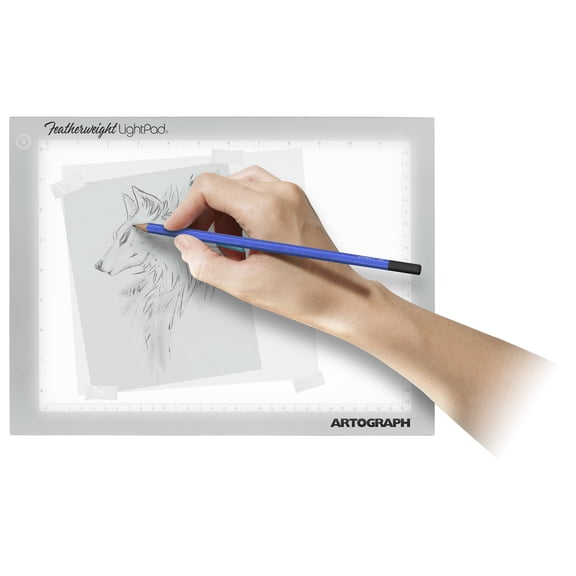 Artograph Featherweight LightPad, Dimmable LED Light Box for Drawing, 9 in x 12 in