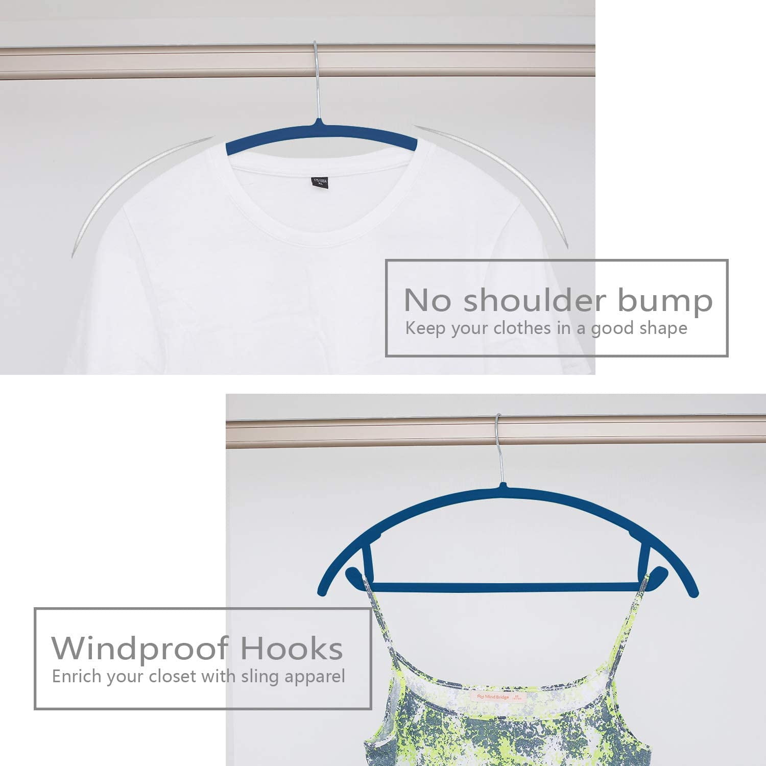 Skirt Hangers Pack of 50 Premium Velvet Hangers No Shoulder Bumps Suit ...