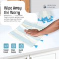 thumbnail image 5 of HEIRLOOM COMFORT Turquoise Blue Decorative Dotted Kitchen Towels 16x26 Inch, 12 Pack, 100% Cotton, Soft & Absorbent Dish Towels with Tassels, Quick-Dry for Cleaning, Drying Dishes, and Daily Use, 5 of 7