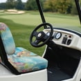 thumbnail image 4 of FUIALDOLG Sea Turtle Golf Cart Seat Covers Universal Fit for Club Car Precedent Ordinary Seat Cushion, Plumeria Floral Print Fashion Golf Cart Decorations Soft and Comfortable, Breathable, 4 of 8