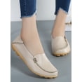 thumbnail image 5 of Fangasis Womens Casual Shoes Fashion Loafers Slip On Flats Driving Lightweight Nurse Shoe Beige 7.5, 5 of 5
