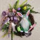 thumbnail image 2 of Puertas De Pascua Guirnalda De Conejo De Pascua Guirnaldas De Flores Artificiales Encantadoras Para Ventana De Pared De Puerta Kearding HA042633-02, 2 of 6
