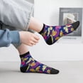 thumbnail image 2 of Fuzoiu Paint Butterflies Print Adult Socks, Crew Moisture-wicking Socks, Unisex Cushion Crew Socks,Casual Sports Ankle Socks, 2 of 7