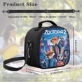 thumbnail image 5 of Zootopia Insulated Lunch Bag Cartoon Backpack, Reusable Thermal Cooler Tote for School Picnic Travel, Water Resistant Zipper Lunch Box Carry Bag Large Capacity Reusable Cooler Bag CZX9-2, 5 of 6