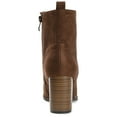 thumbnail image 4 of Journee Womens Baylor Lace Up Stacked Heel Booties, Widths Available, 4 of 10