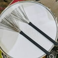 thumbnail image 6 of DINHEAROM 1 Set Brushes for Drums Metal Brush Head Durable Wear Resistant for Students, 6 of 8