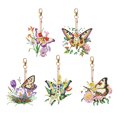 thumbnail image 1 of Llavero Con Diamante Y Taladro 5/6 Piezas Cruz Mariposa Doble Cara, 1 of 9