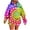 A05, variant on Hoodies for Women Tie-Dye Graphic Hoodies Star Print Hoodie Drawstring Sweatshirts Pocket Pullover S