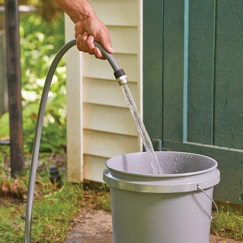 5/8 in. Dia x 50 ft. Gray Flexogen Heavy Duty Garden Water Hose
