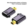 thumbnail image 4 of Adaptador Mini DisplayPort A DisplayPort 1.4, Amplia Compatibilidad Adaptador De Puerto De Pantalla De Interfaz Estándar 2PCS 8K 60Hz 4K 144Hz Para Monitor De Computadora, 4 of 7