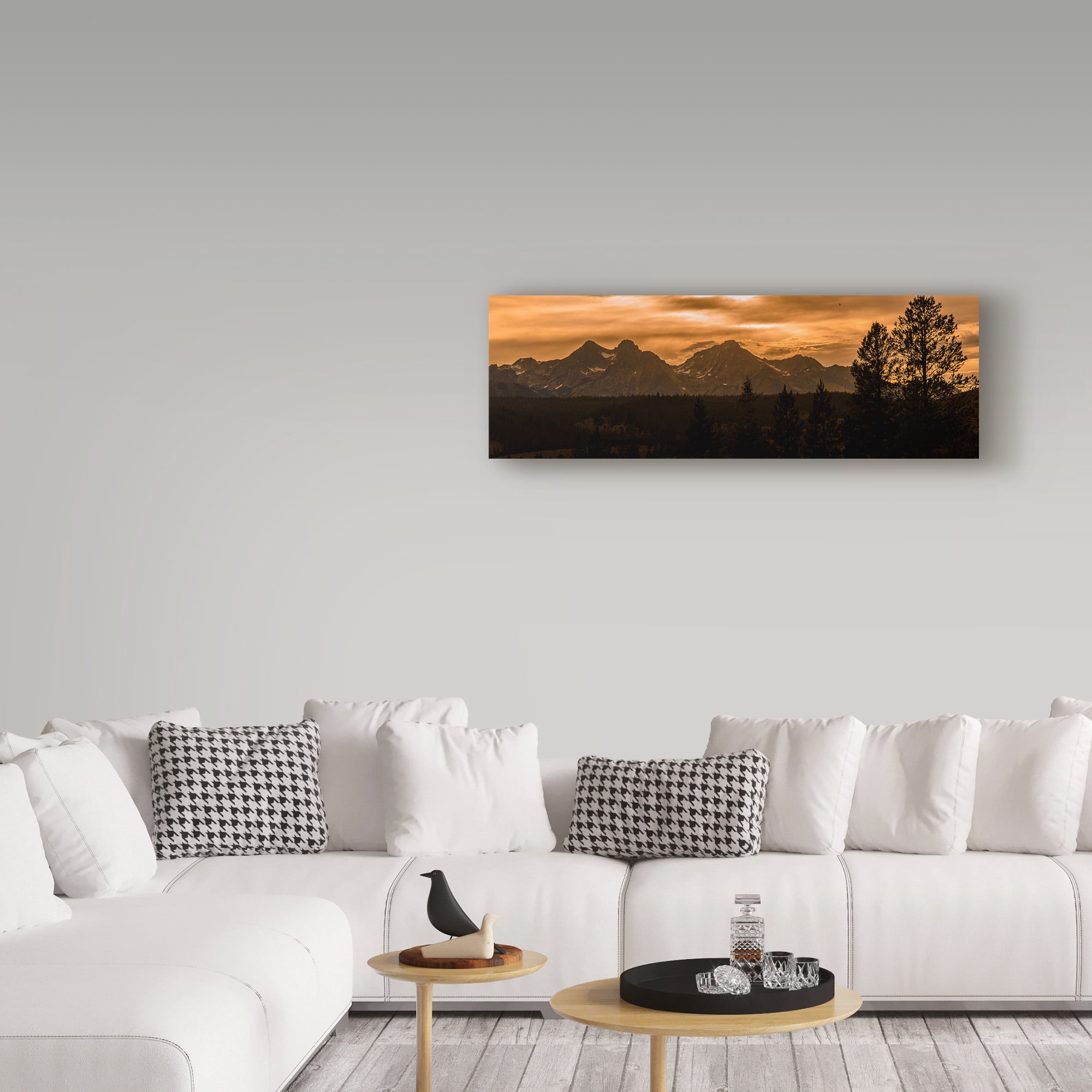 Trademark Fine Art 'Sunset In The Sawtooth Mountains' Canvas Art by Brenda Petrella Photography Llc