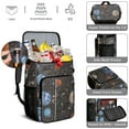 thumbnail image 5 of Space Galaxy Insulated Cooler Backpack 20L - Leakproof Soft Cooler Bag for Camping, Beach & Picnic, Fits 26 Cans, Long-Lasting Insulation, Astronaut & Star Constellation Design, 5 of 6