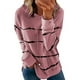 thumbnail image 1 of Puntoco - Camiseta holgada de manga larga con capucha y estampado de rayas casual para mujer Puntoco Puntoco-2532, 1 of 4