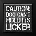 thumbnail image 2 of Gibbons, Lauren 12x12 Black Modern Framed Museum Art Print Titled - Dog Licker 2, 2 of 5