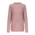 thumbnail image 4 of Sweaters for Women Women Fashion Casual Long Sleeve Solid Color Sweater Sleeve Sweater Long Sweaters for Women, 4 of 6