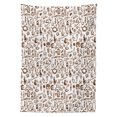 thumbnail image 3 of Ambesonne Coffee Tablecloth Rectangular Table Cover, Coffee Time Americano, 60"x90", Brown White, 3 of 4