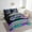 Purple Blue, variant on Erosebridal Teens Sports Bedding Twin Size, Motorcycle Bedding Sets Twin Size, Racing Checkered Decor, Reversible 7pcs