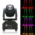 thumbnail image 3 of RGBW Beam Moving Head Stage Lights DMX Spotlight LED Pinspot Disco DJ Event, 3 of 6